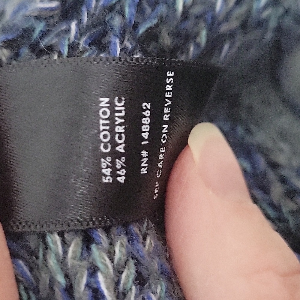Torrid Navy Shawl Open Cardigan Sweater Size 2 (18/20) - Picture 7 of 7